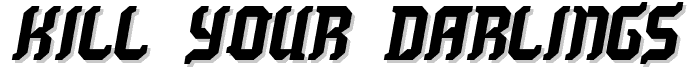 Kill your darlings AC font